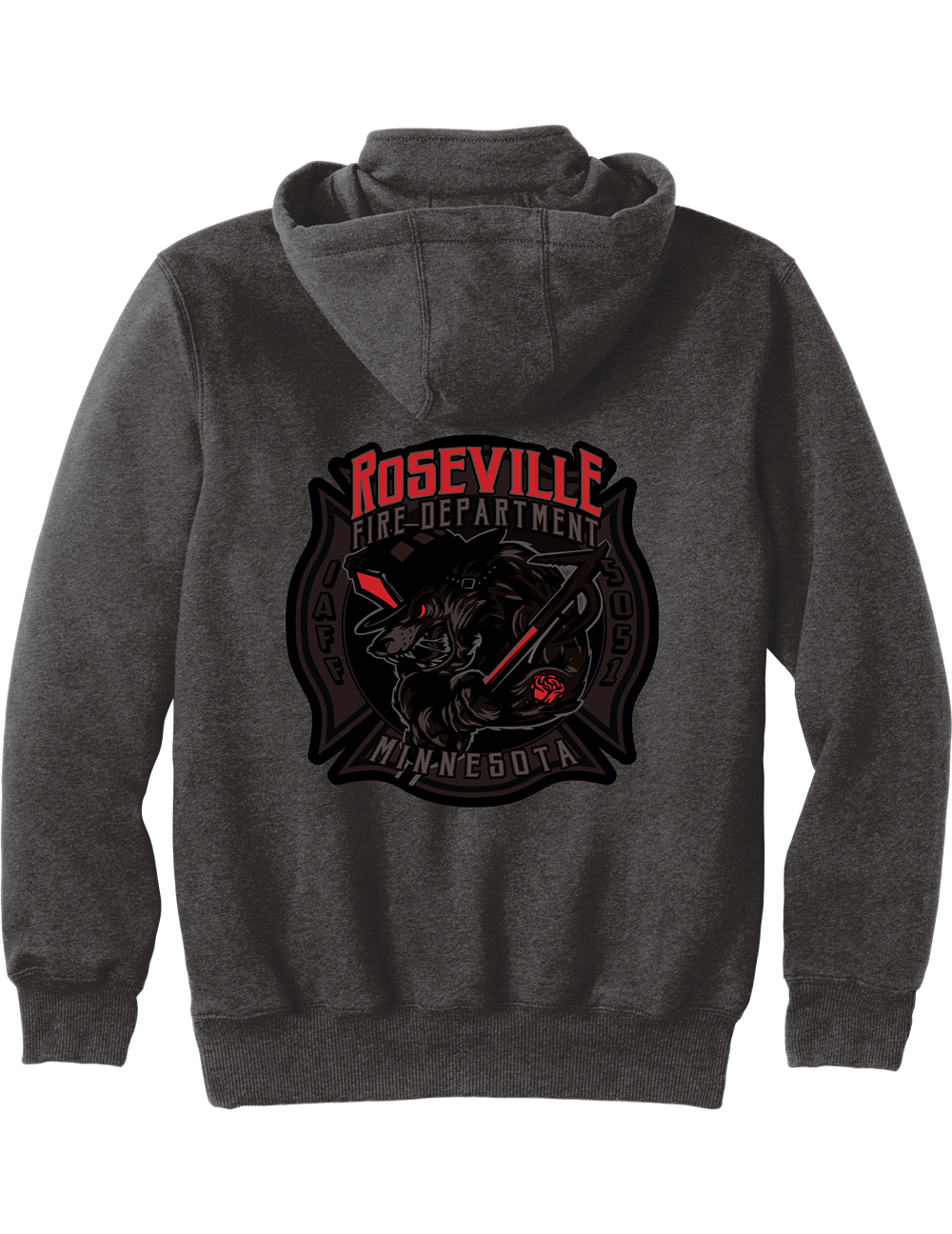 Roseville Fire - Subdued - Local 5051 (Black) - Collection