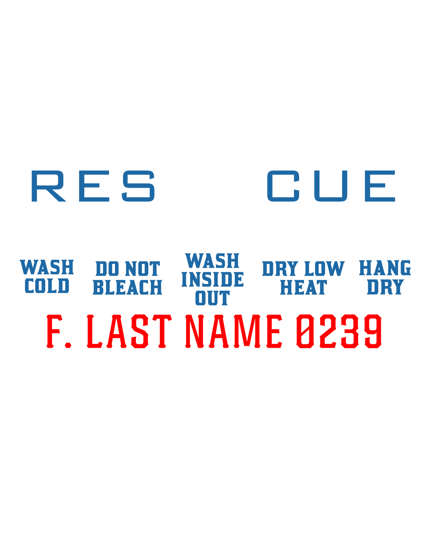 Rescue 40 — Port Chester Fire Tee (Western Style Edition)
