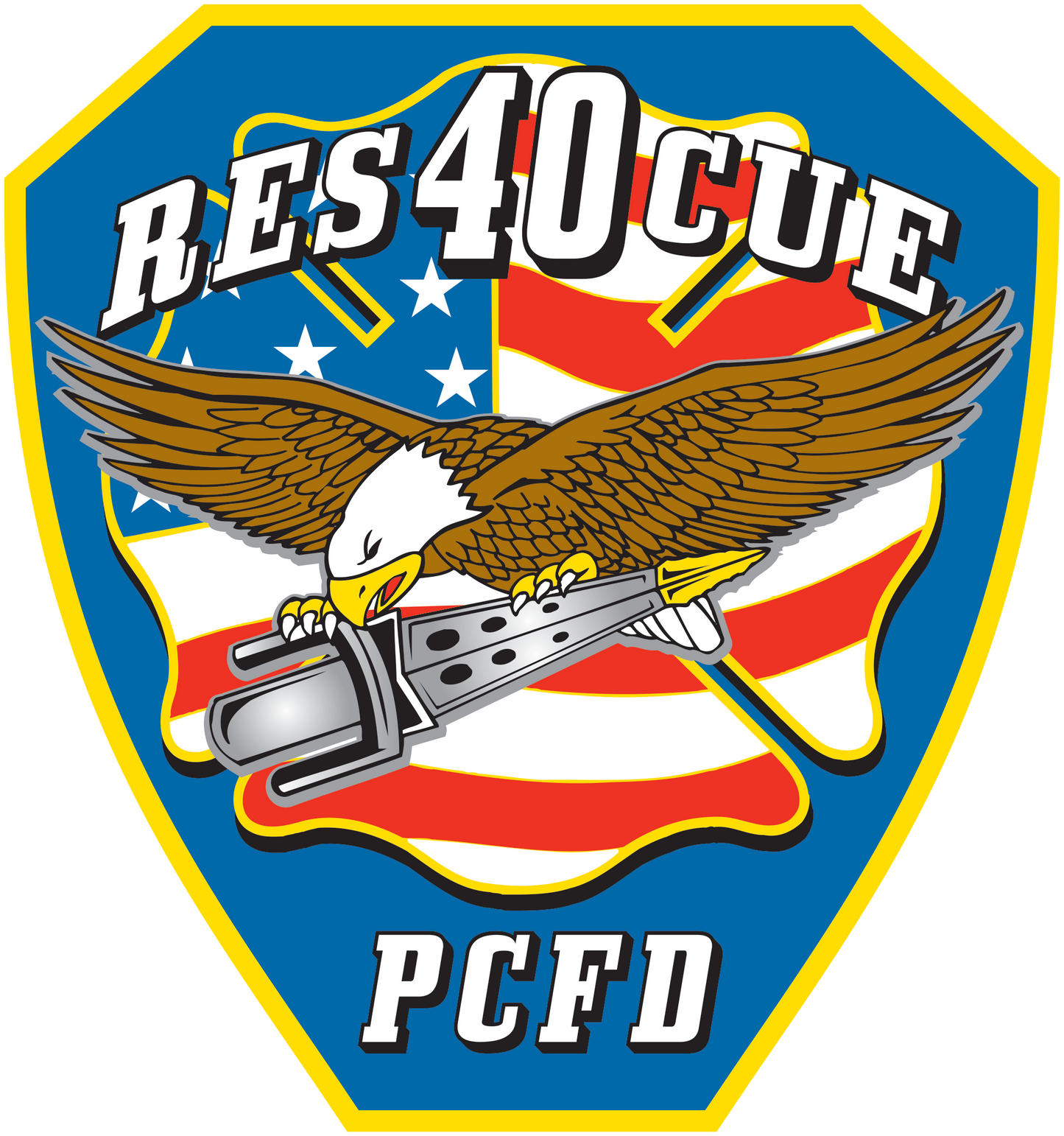 Rescue 40 — Port Chester Fire Tee (White Edition)