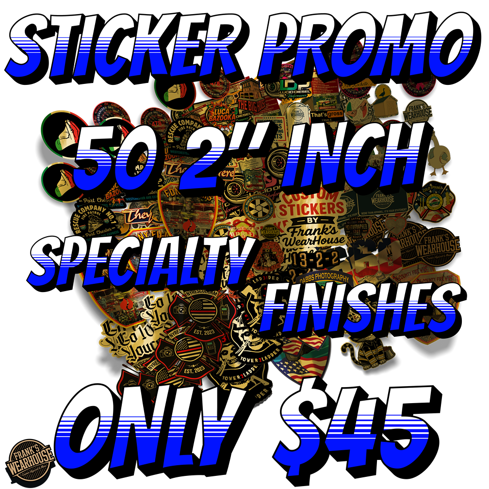50 2" Inch Special Custom Die-Cut Stickers
