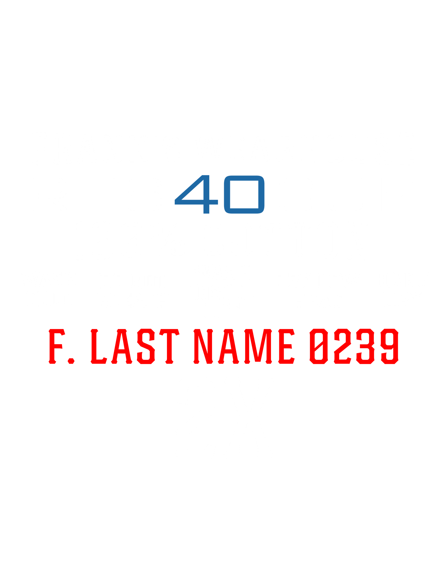 Rescue 40/41 — Port Chester Fire Tee (White Edition)