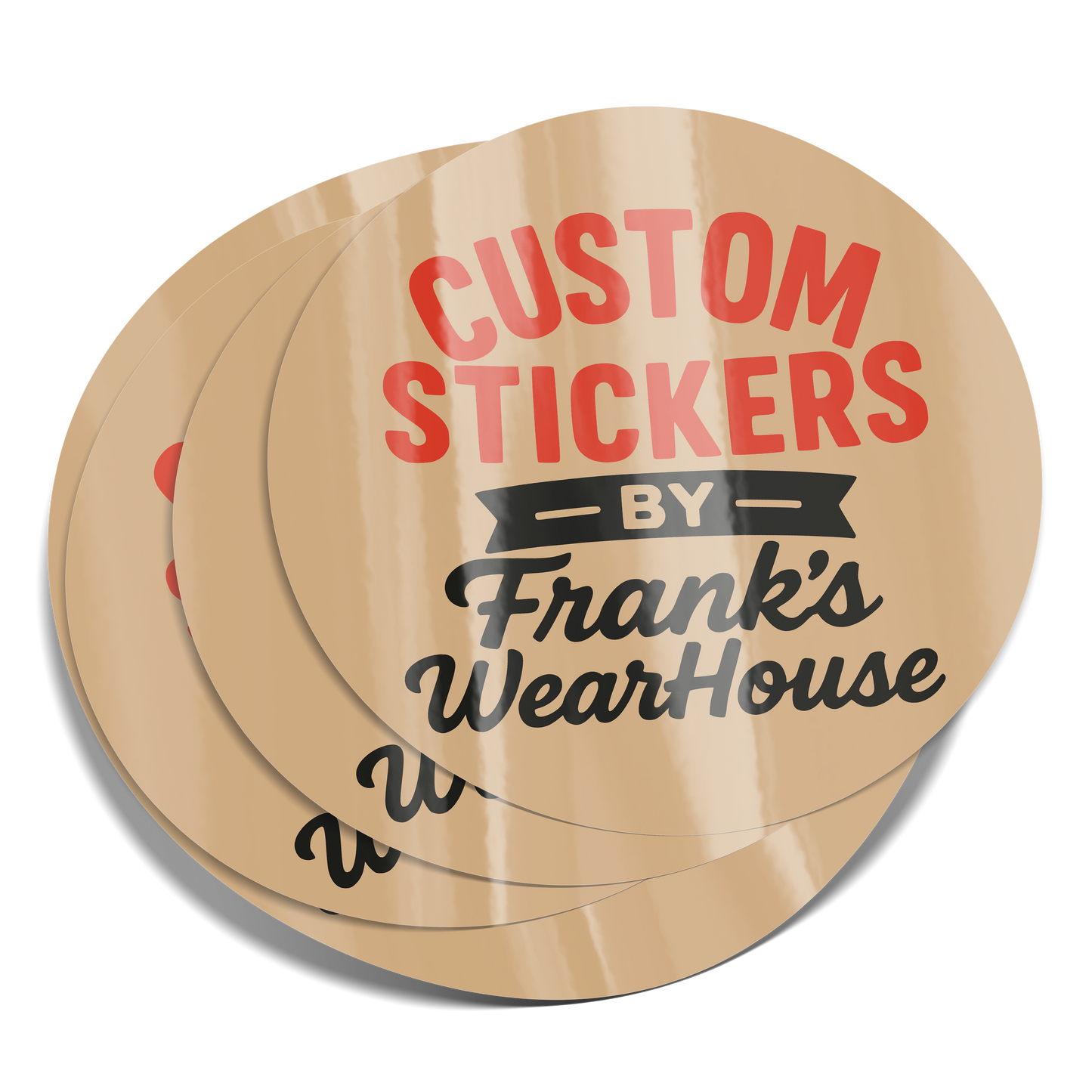 Custom Circle-Cut Stickers