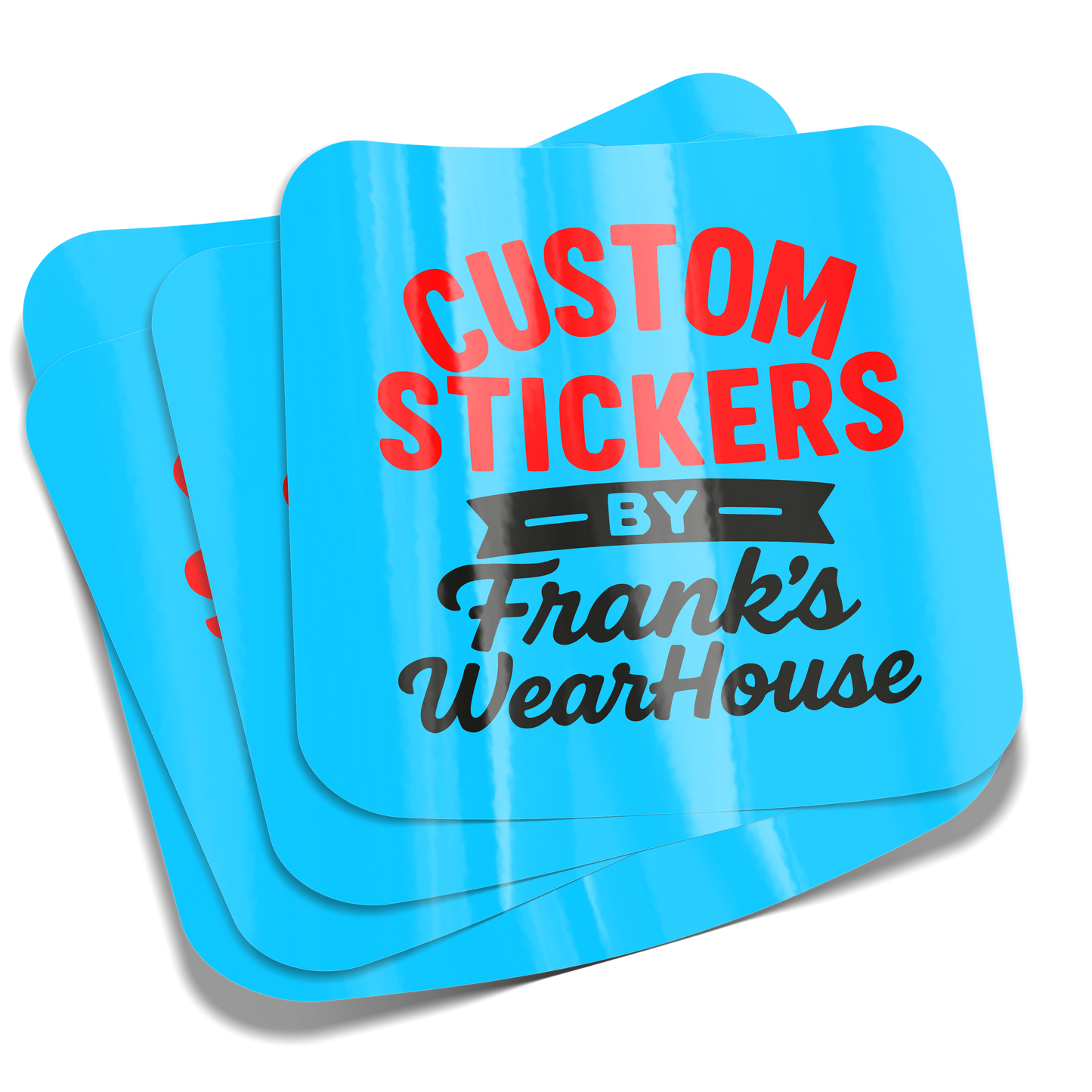 Custom Square-Cut Stickers
