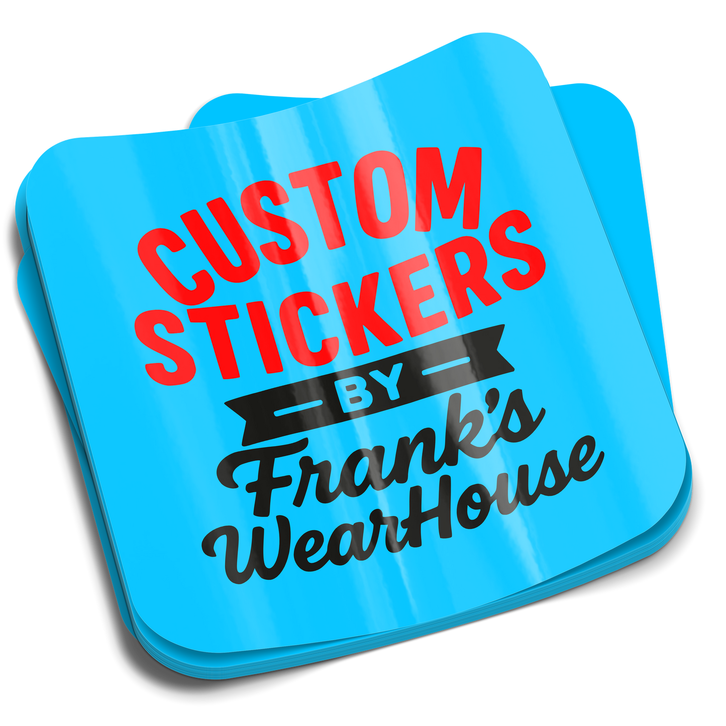 Custom Square-Cut Stickers
