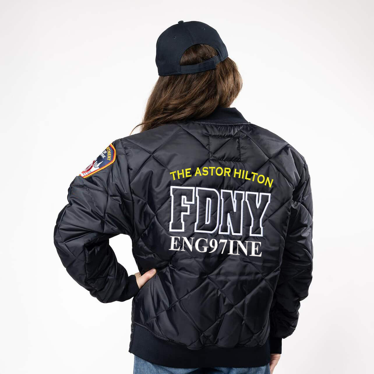 FDNY ASTOR HILL – GAME Quilted Jacket (Customer-Provided | Custom Decorated)
