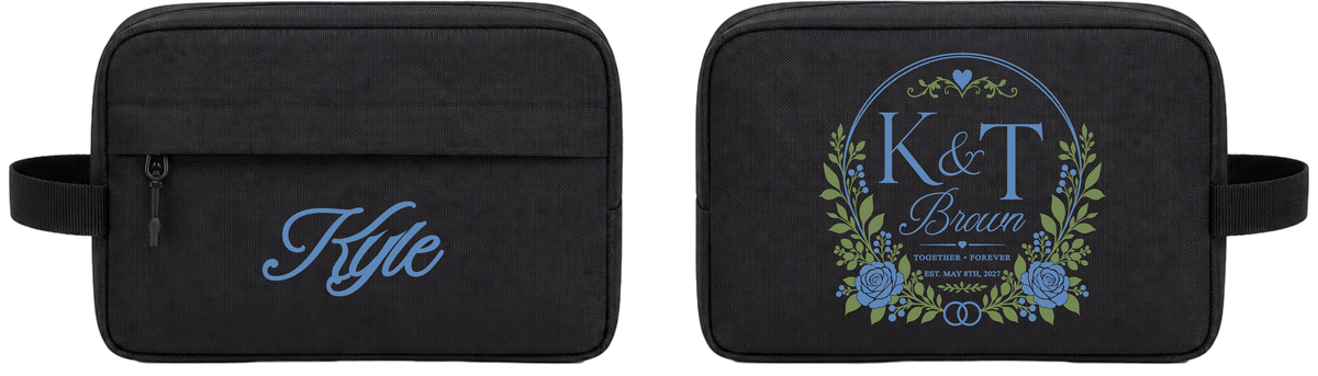 Personalized Wedding Toiletry Bag