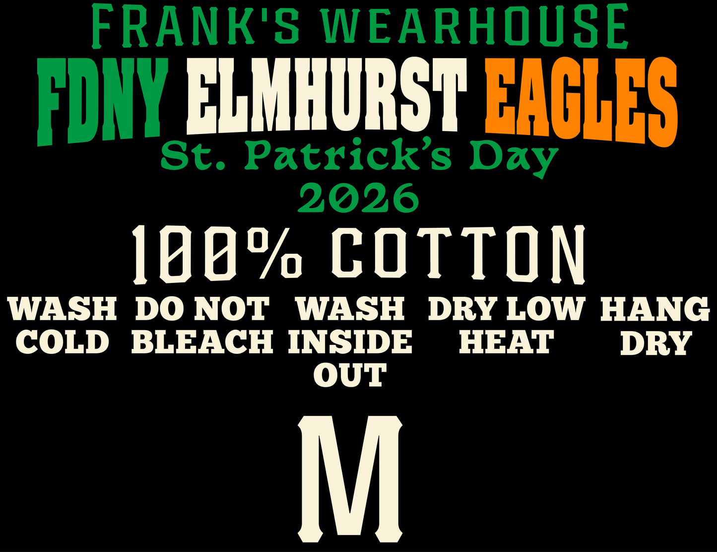 FDNY Elmhurst Eagles St. Patrick's Custom Tag