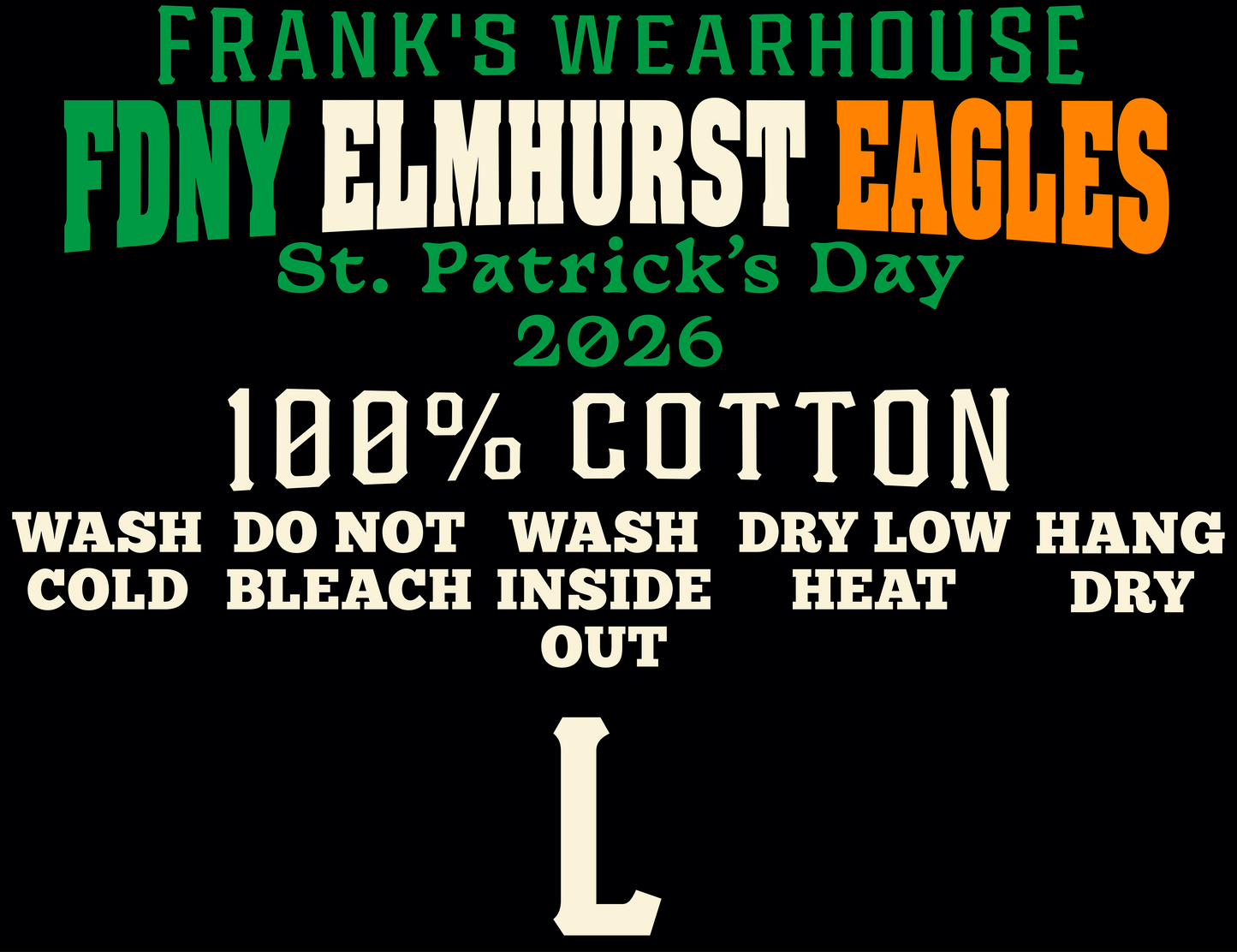 FDNY Elmhurst Eagles St. Patrick's Custom Tag