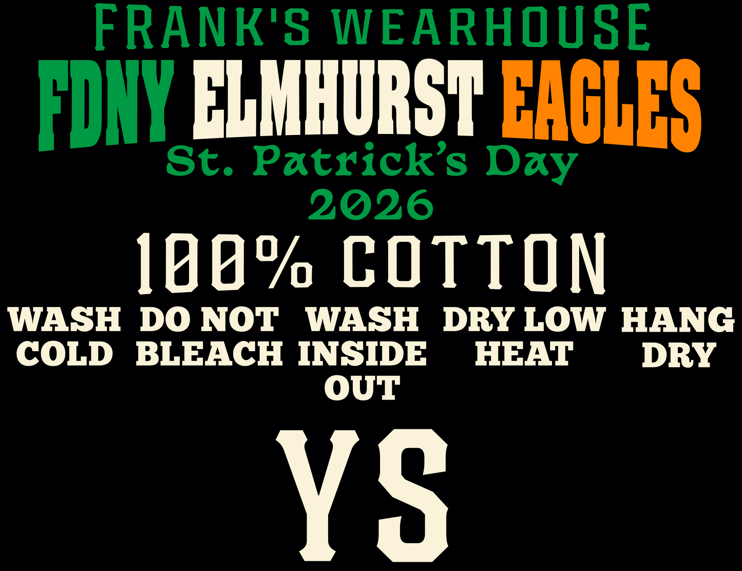 FDNY Elmhurst Eagles St. Patrick's Custom Tag