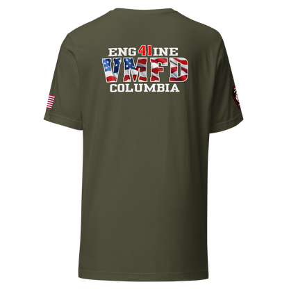 Village of Mamaroneck Engine 41 Tee (With Flag) Collection