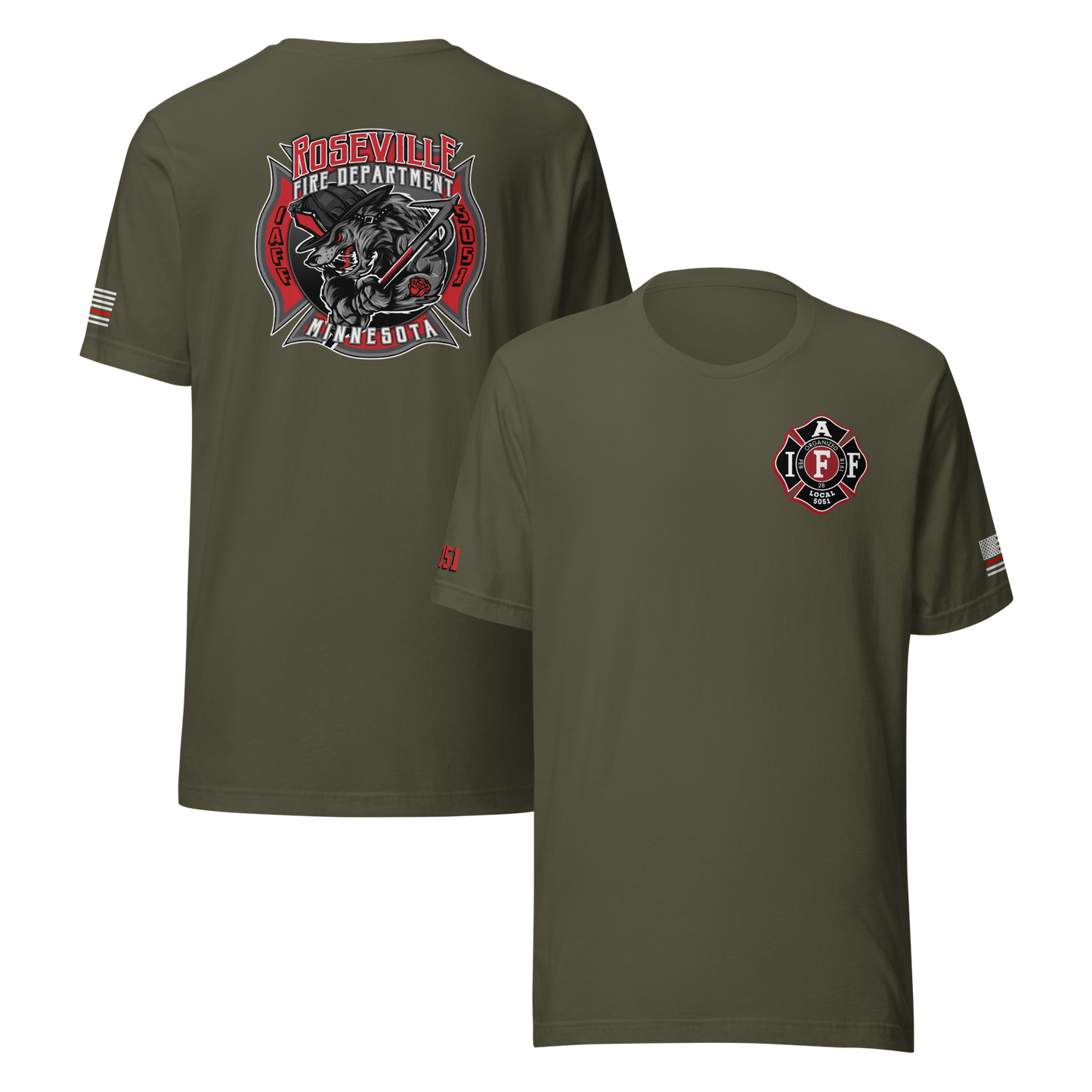 Roseville Fire - Color - Local 5051 (Black) - Collection