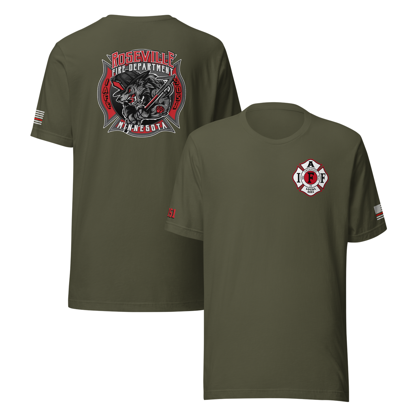 Roseville Fire - Color - Local 5051 (White) - Collection