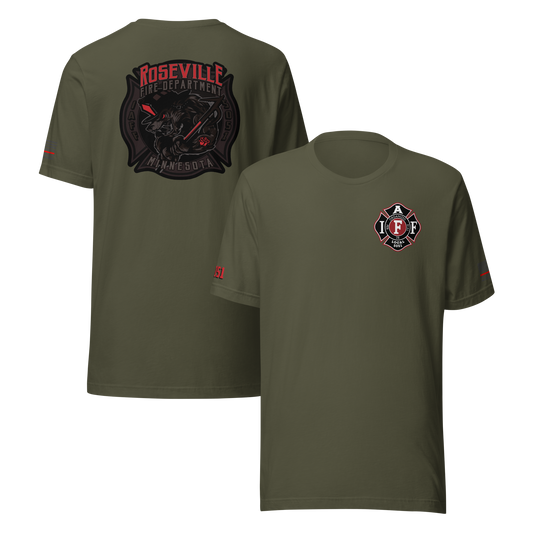 Roseville Fire - Subdued - Local 5051 (Black) - Collection #9