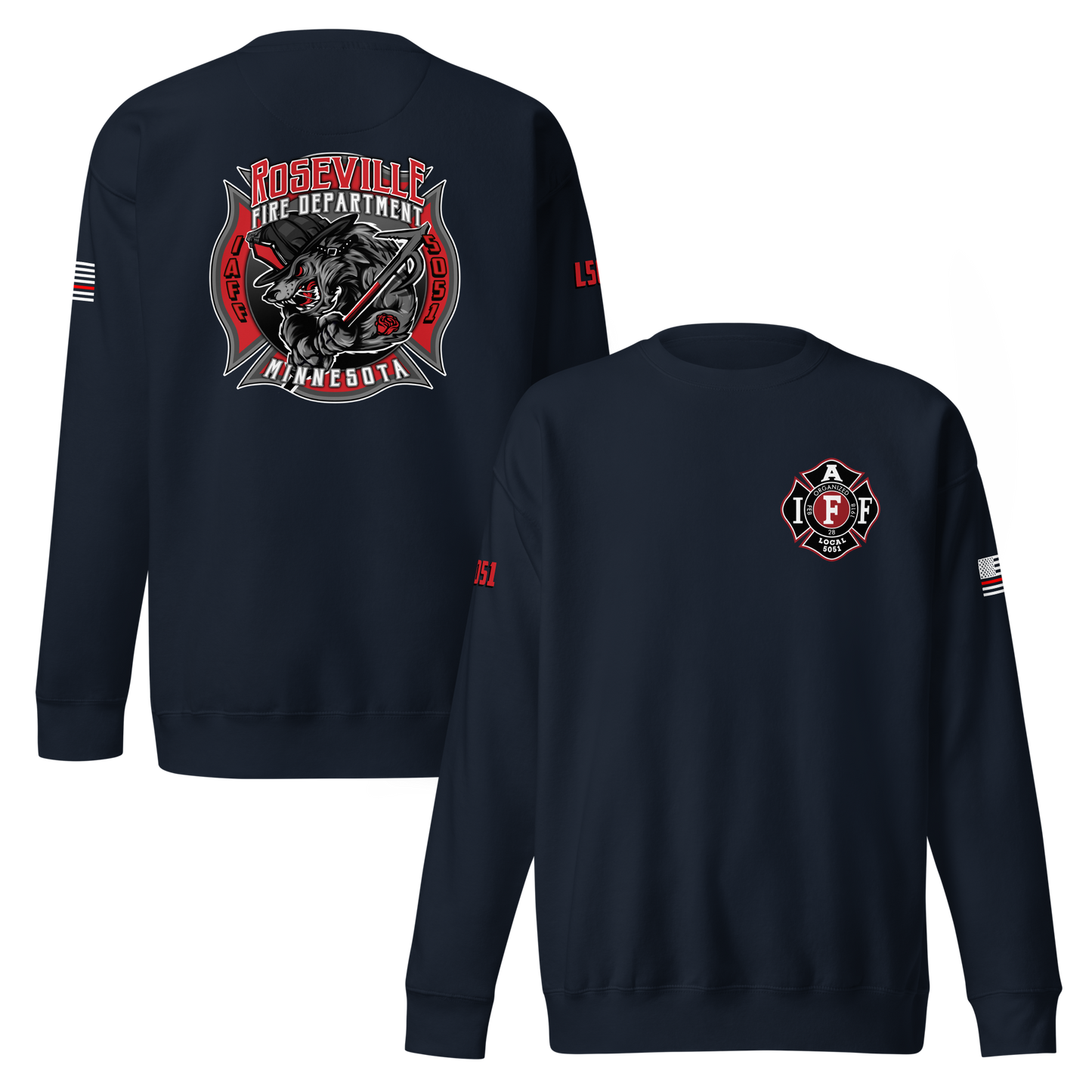 Roseville Fire - Color - Local 5051 (Black) - Collection