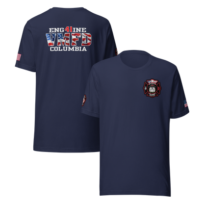 Village of Mamaroneck Engine 41 Tee (With Flag) Collection