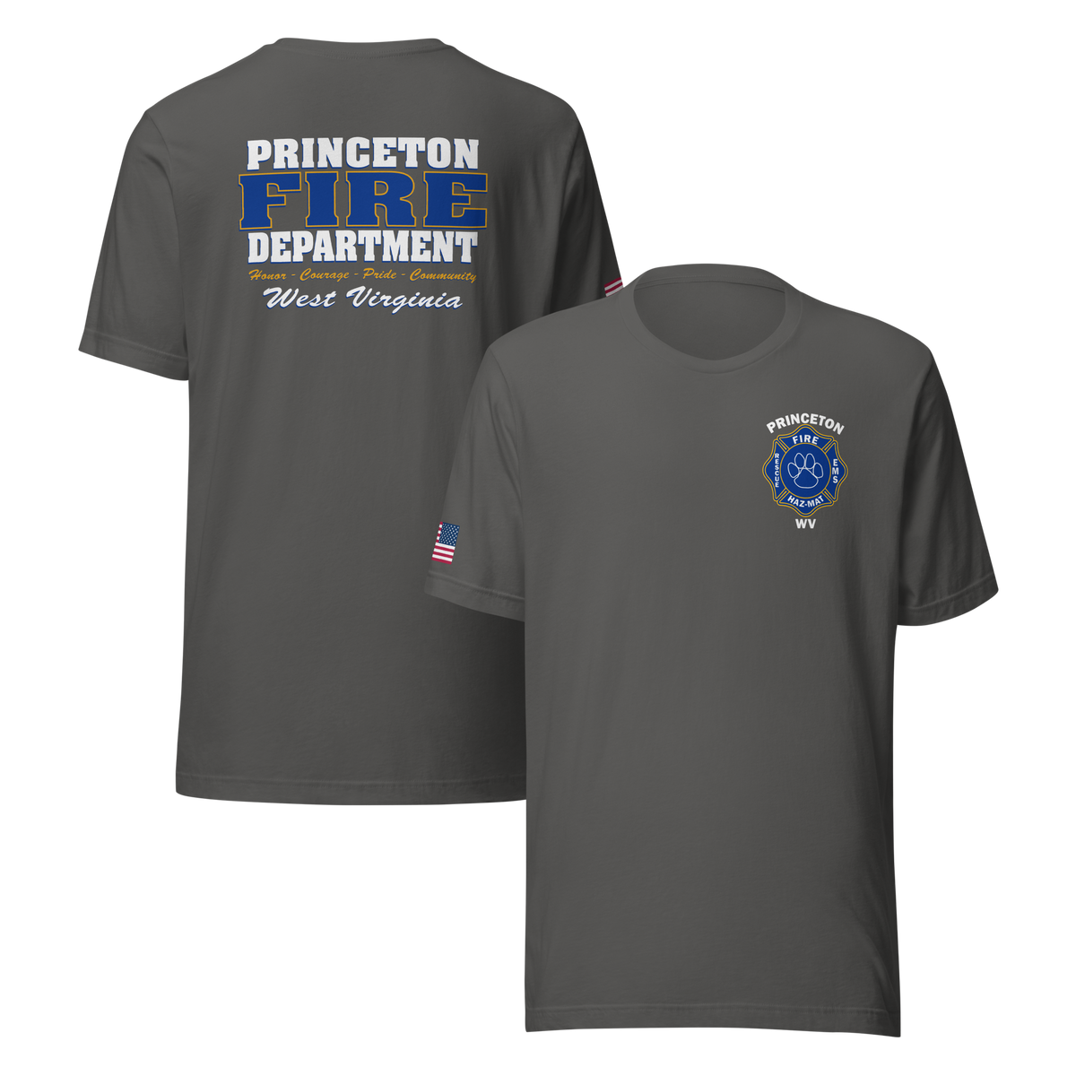 PRINCETON WV FIRE - PAW 2 (#6) (WITH UNION MALTESE ON SLEEVE)