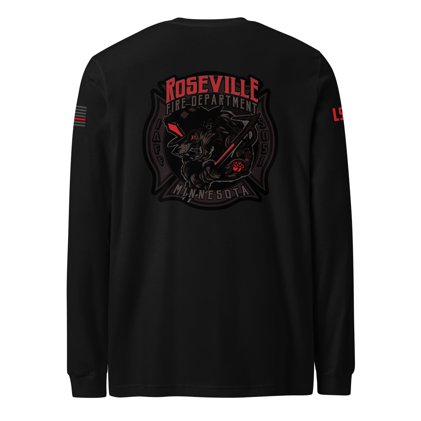 Roseville Fire - Subdued - Local 5051 (Black) - Collection