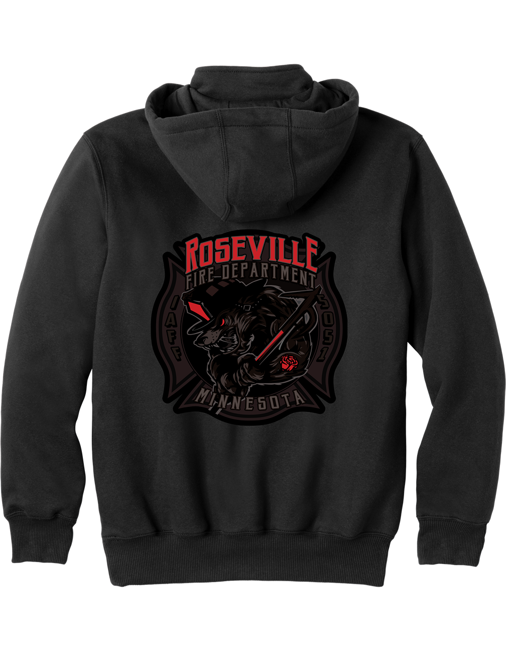 Roseville Fire - Subdued - Local 5051 (Black) - Collection