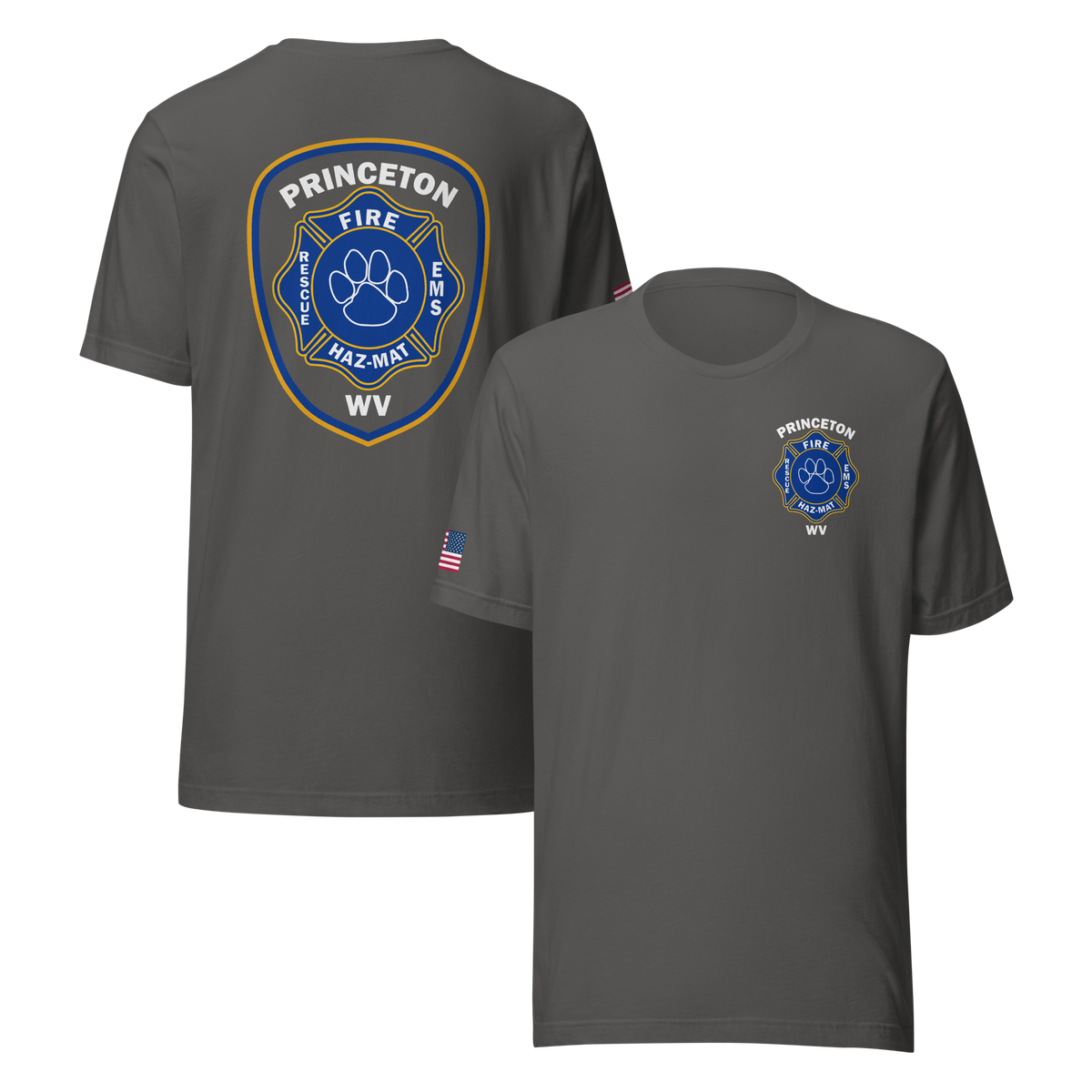 PRINCETON WV FIRE - PAW 1 (#5) (WITH UNION MALTESE ON SLEEVE)