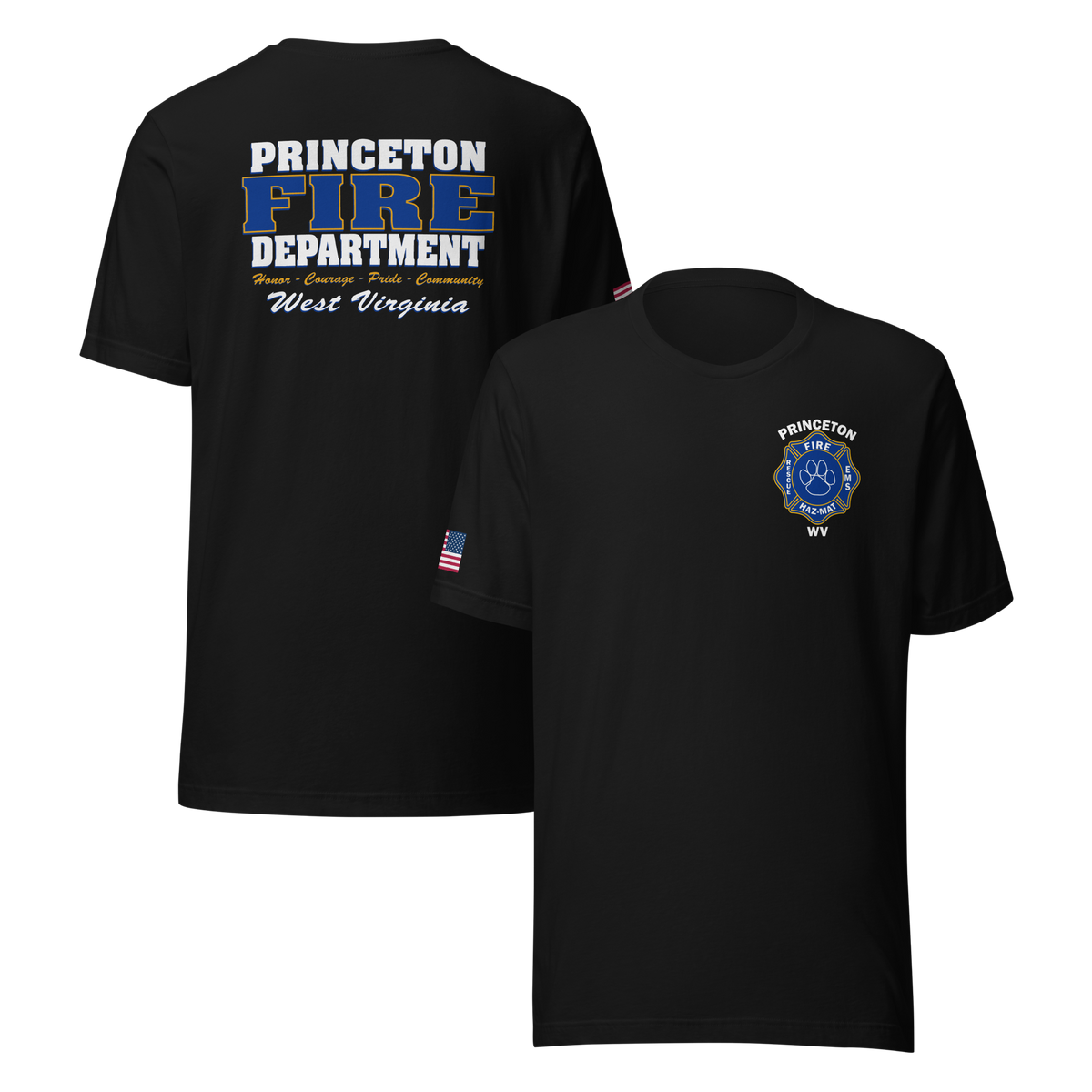 PRINCETON WV FIRE - PAW 2 (#6) (WITH UNION MALTESE ON SLEEVE)