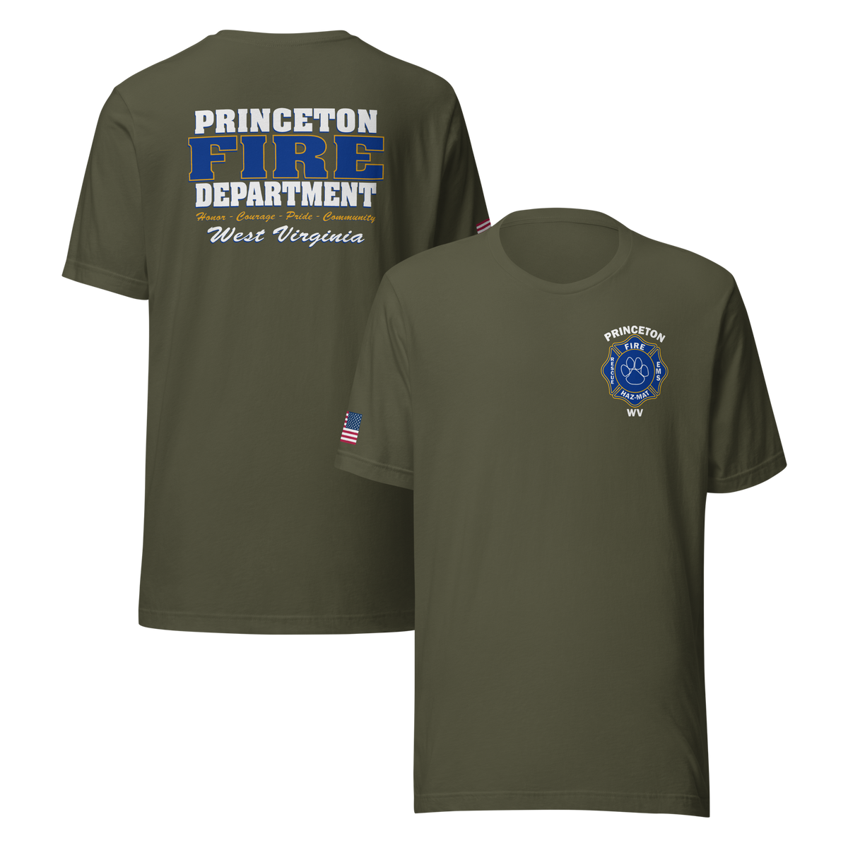 PRINCETON WV FIRE - PAW 2 (#6) (WITH UNION MALTESE ON SLEEVE)