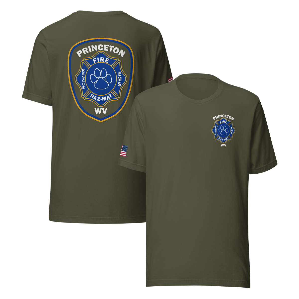 PRINCETON WV FIRE - PAW 1 (#5) (WITH UNION MALTESE ON SLEEVE)