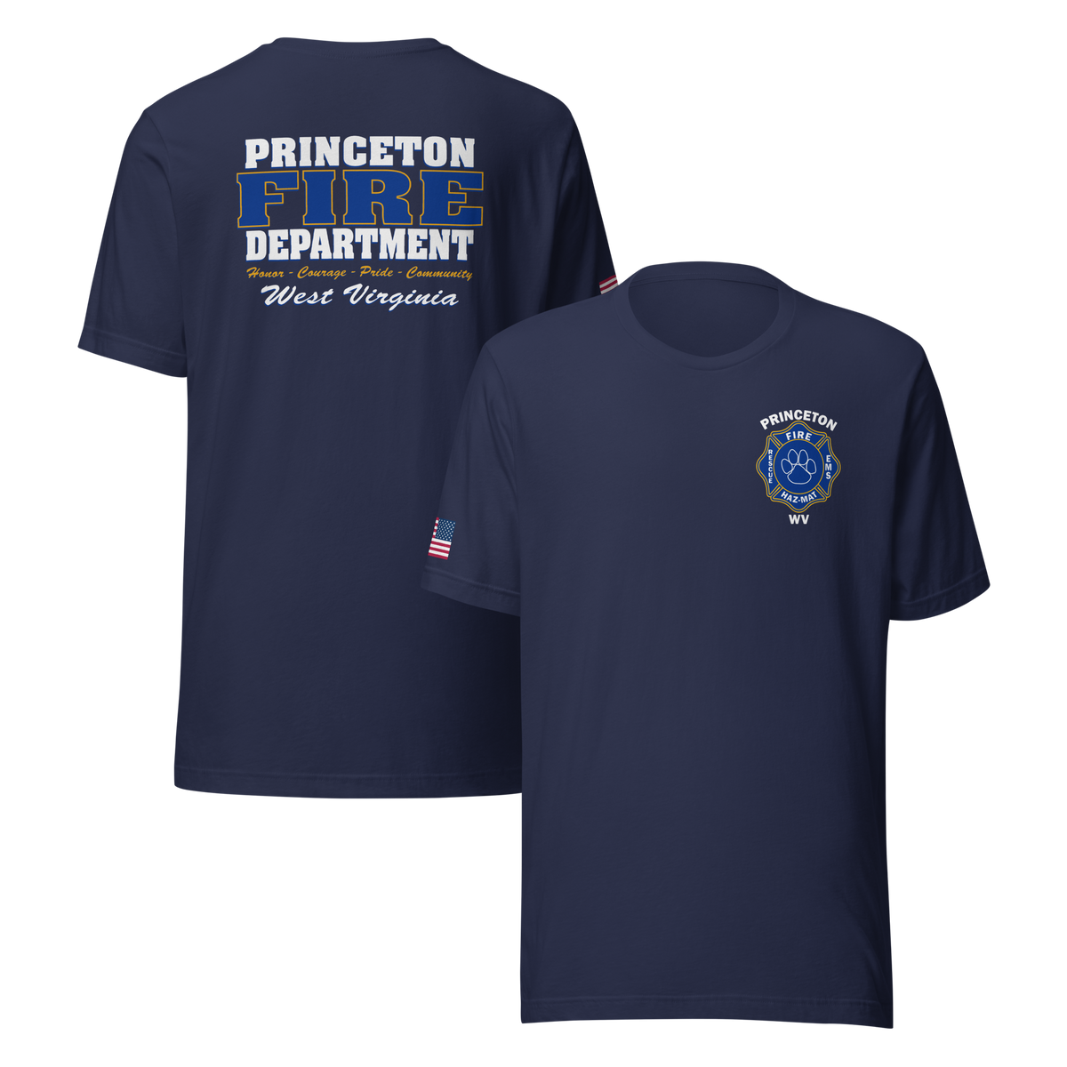 PRINCETON WV FIRE - PAW 2 (#6) (WITH UNION MALTESE ON SLEEVE)