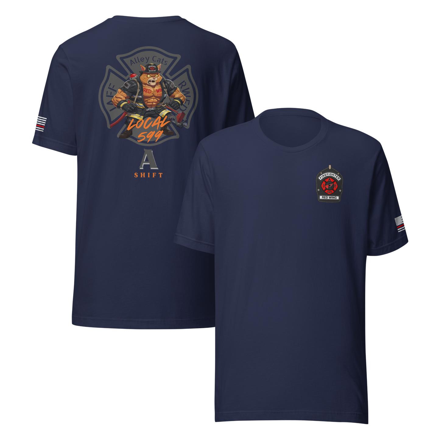 Red Wing Fire Department - Alley Cats A Shift Collection – Helmet Shield Design