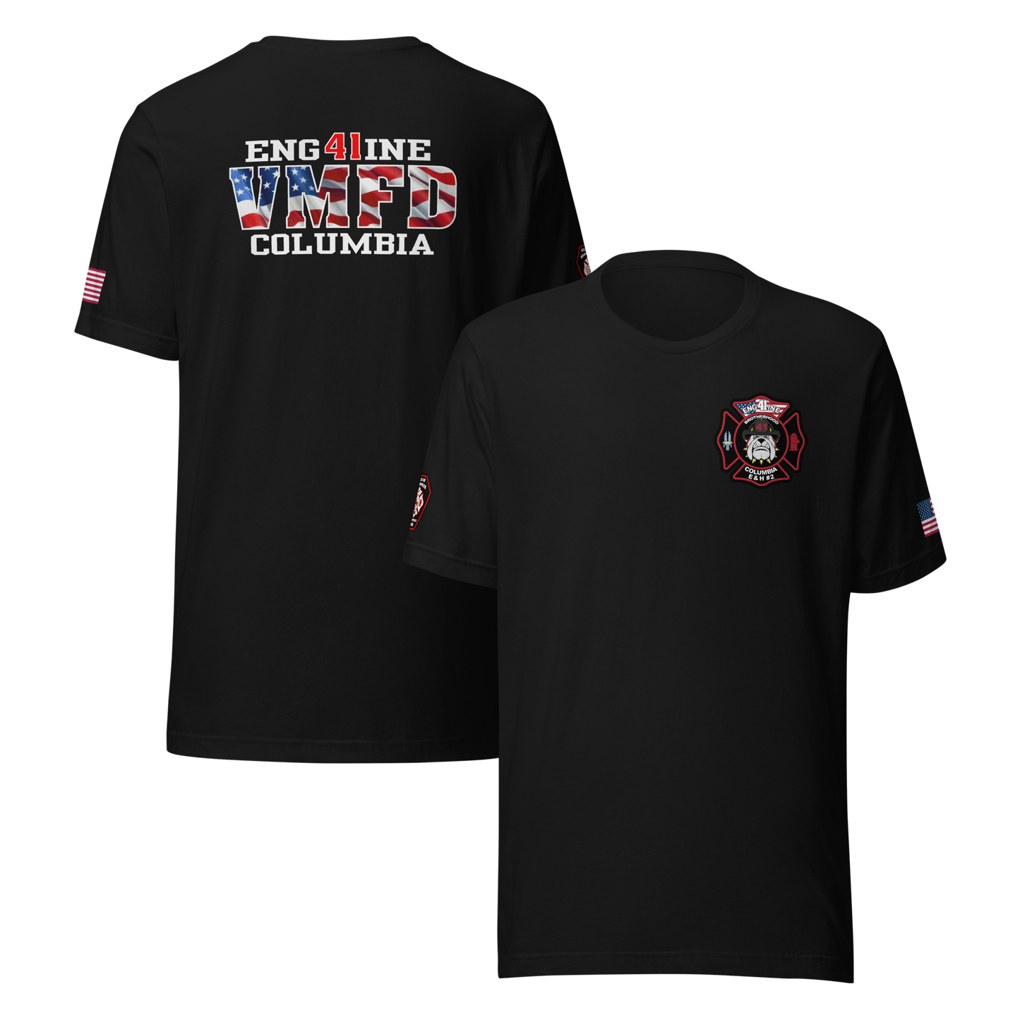 Village of Mamaroneck Engine 41 Tee (With Flag) Collection