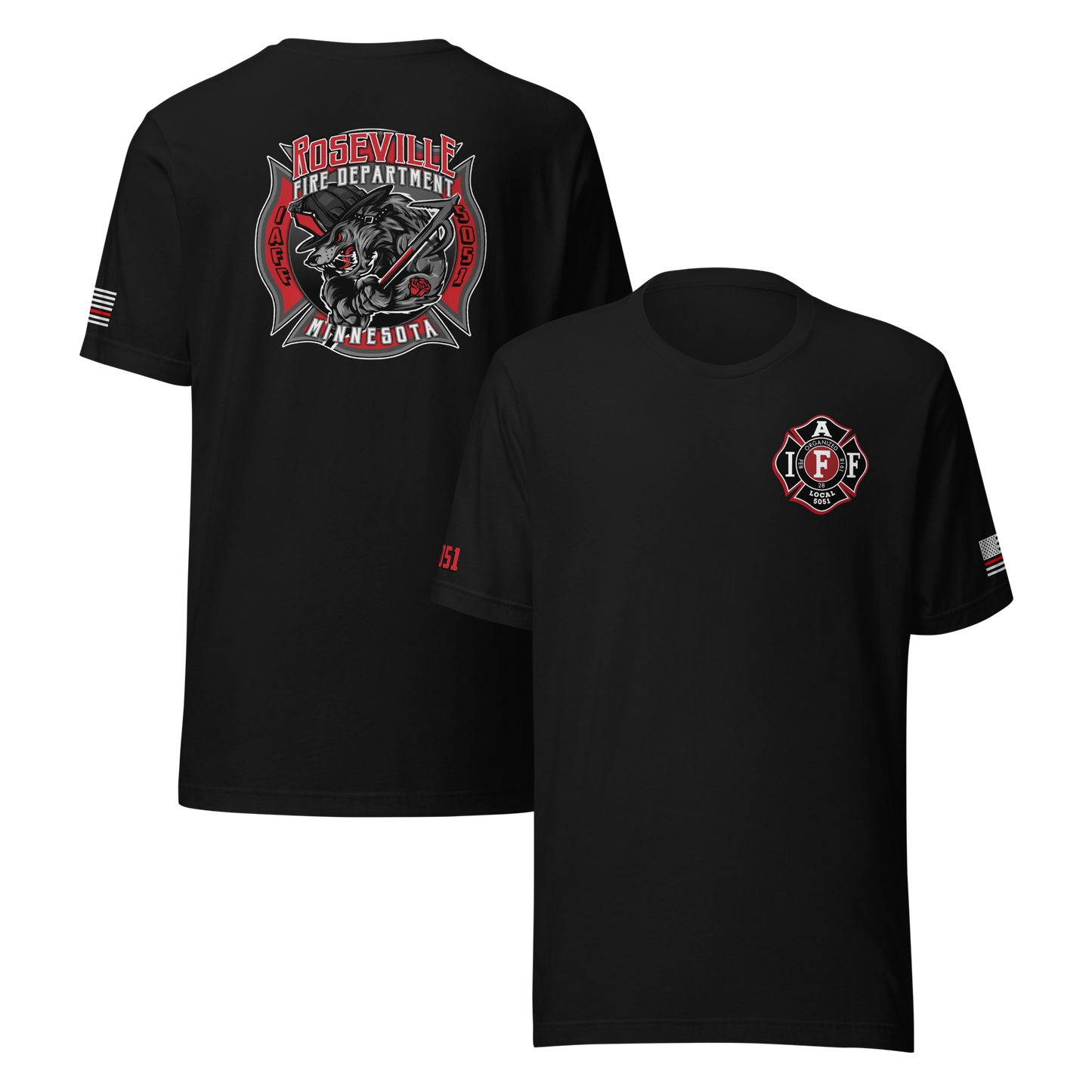 Roseville Fire - Color - Local 5051 (Black) - Collection