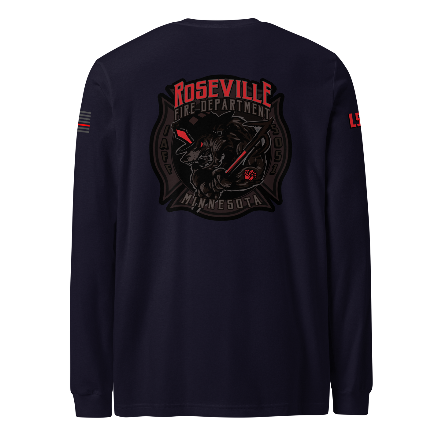 Roseville Fire - Subdued - Local 5051 (Black) - Collection