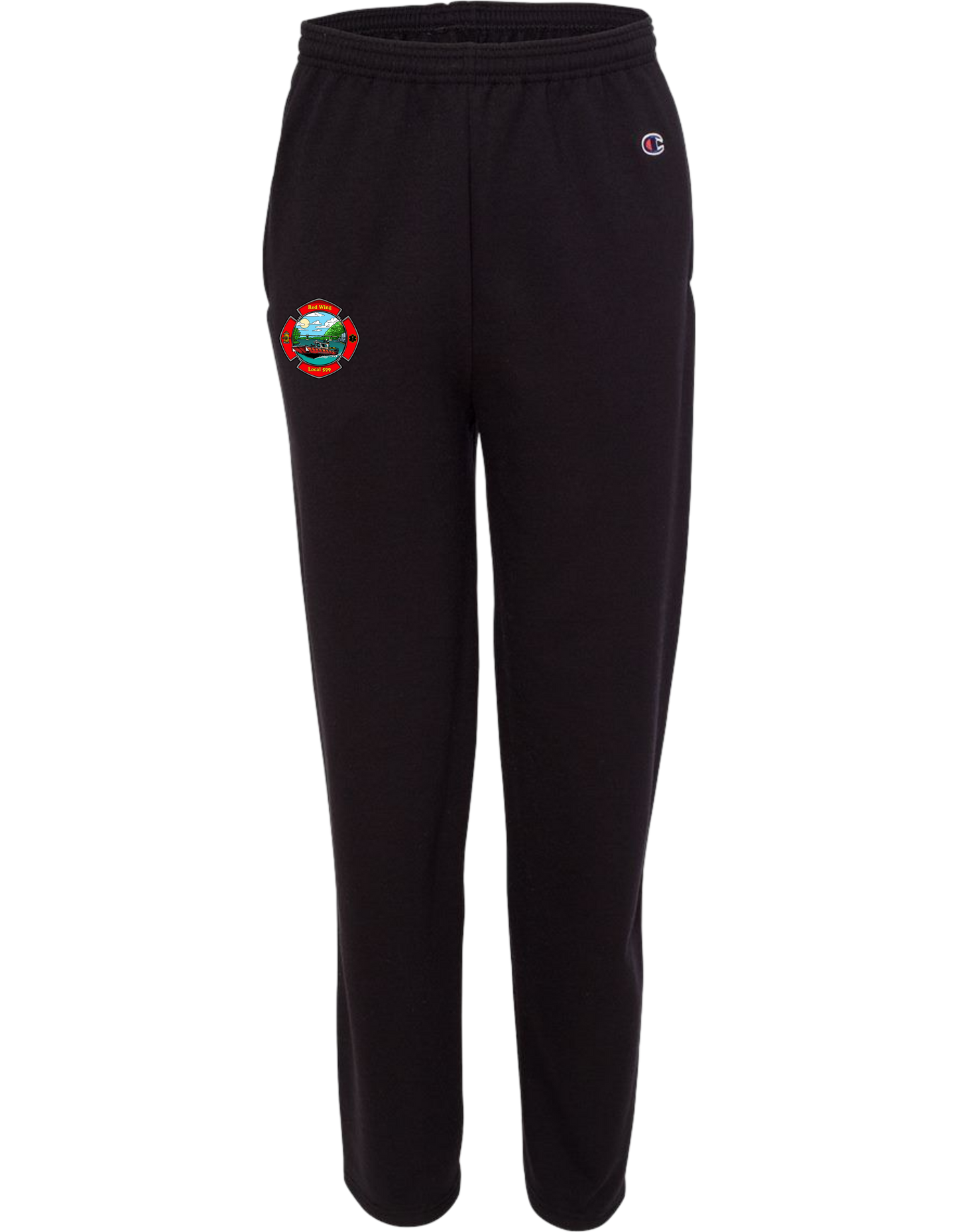 RED WING FIRE - Champion Open-Bottom Sweatpants