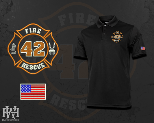 Village of Mamaroneck E42 Embroidered Performance Polo