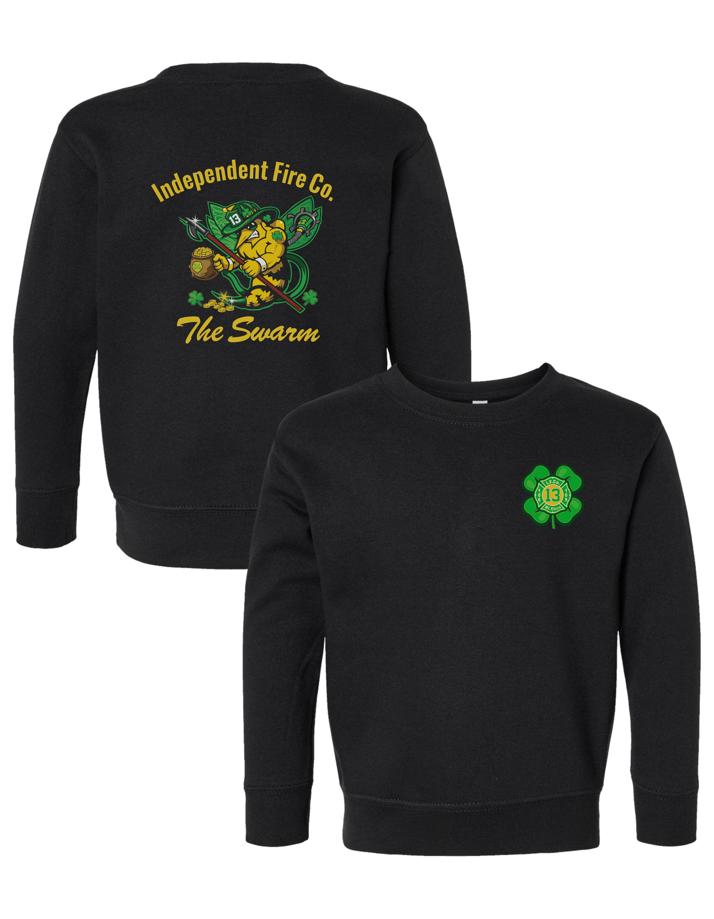 Toddler Crewneck Sweatshirt – “St. Patrick's - The Swarm"