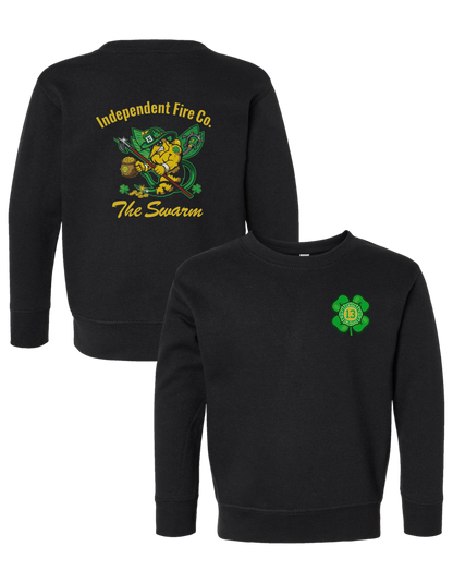 Toddler Crewneck Sweatshirt – “St. Patrick's - The Swarm"