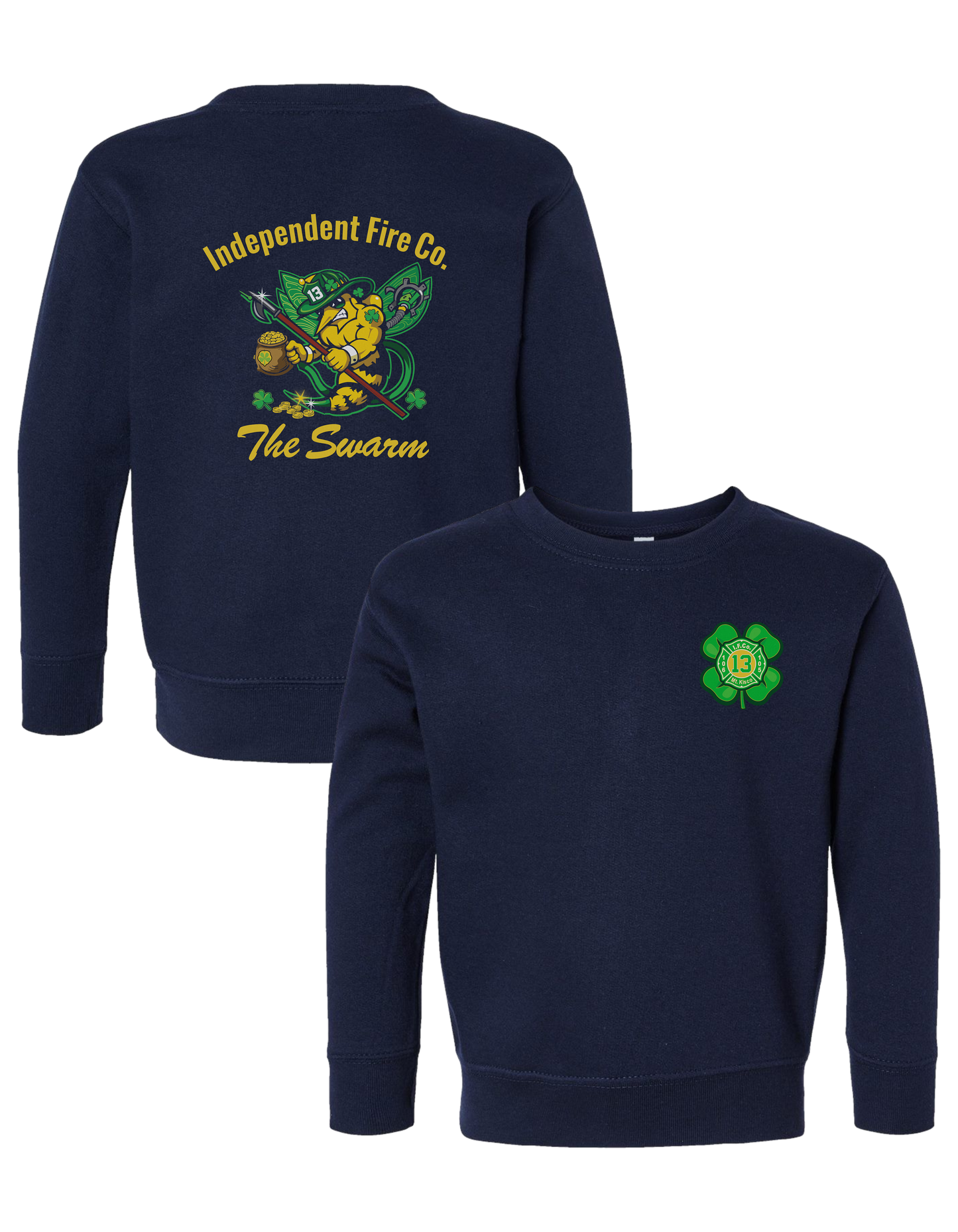 Toddler Crewneck Sweatshirt – “St. Patrick's - The Swarm"