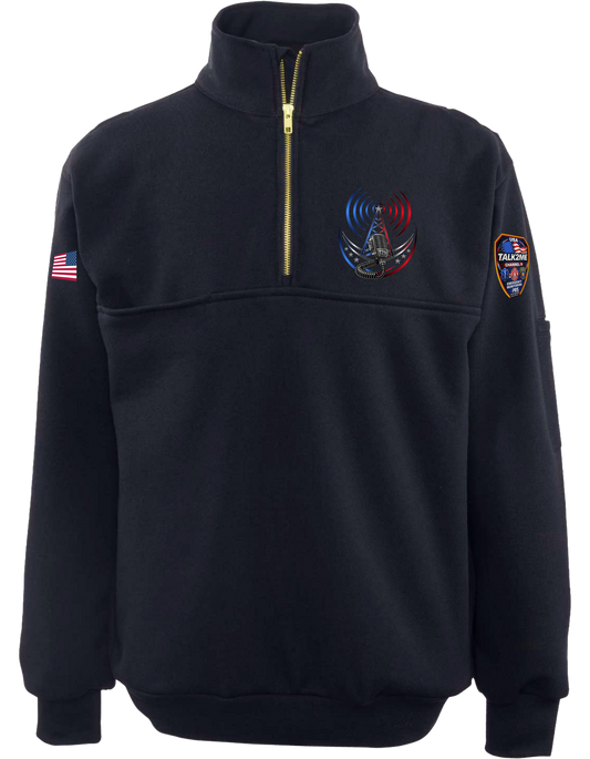 TALK2ME -  Quarter Zip Job Shirt - GAME 8025 T