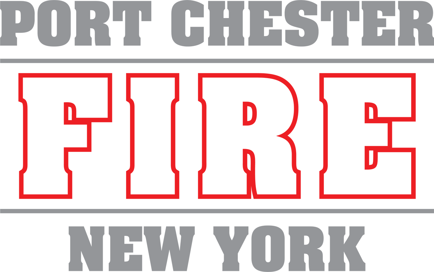 Rescue 40 — Port Chester Fire Tee (Gray Edition)
