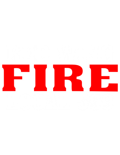 Red Wing Fire Department Solid Red "FIRE" Collection