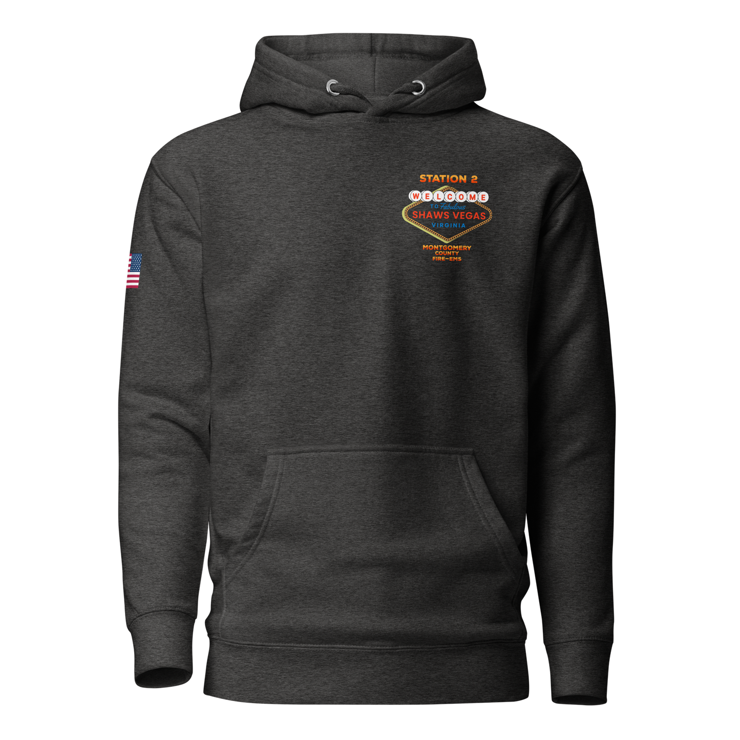 STATION 2 SHAWS VEGAS, VIRGINIA PREMIUM FIT HOODIE