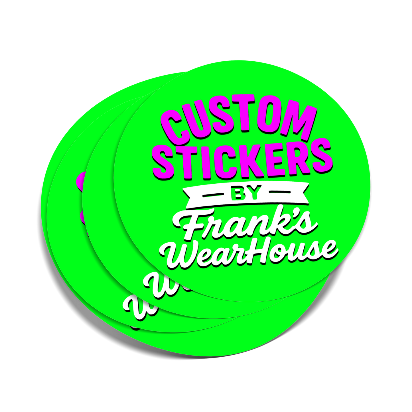 Custom Circle-Cut Stickers