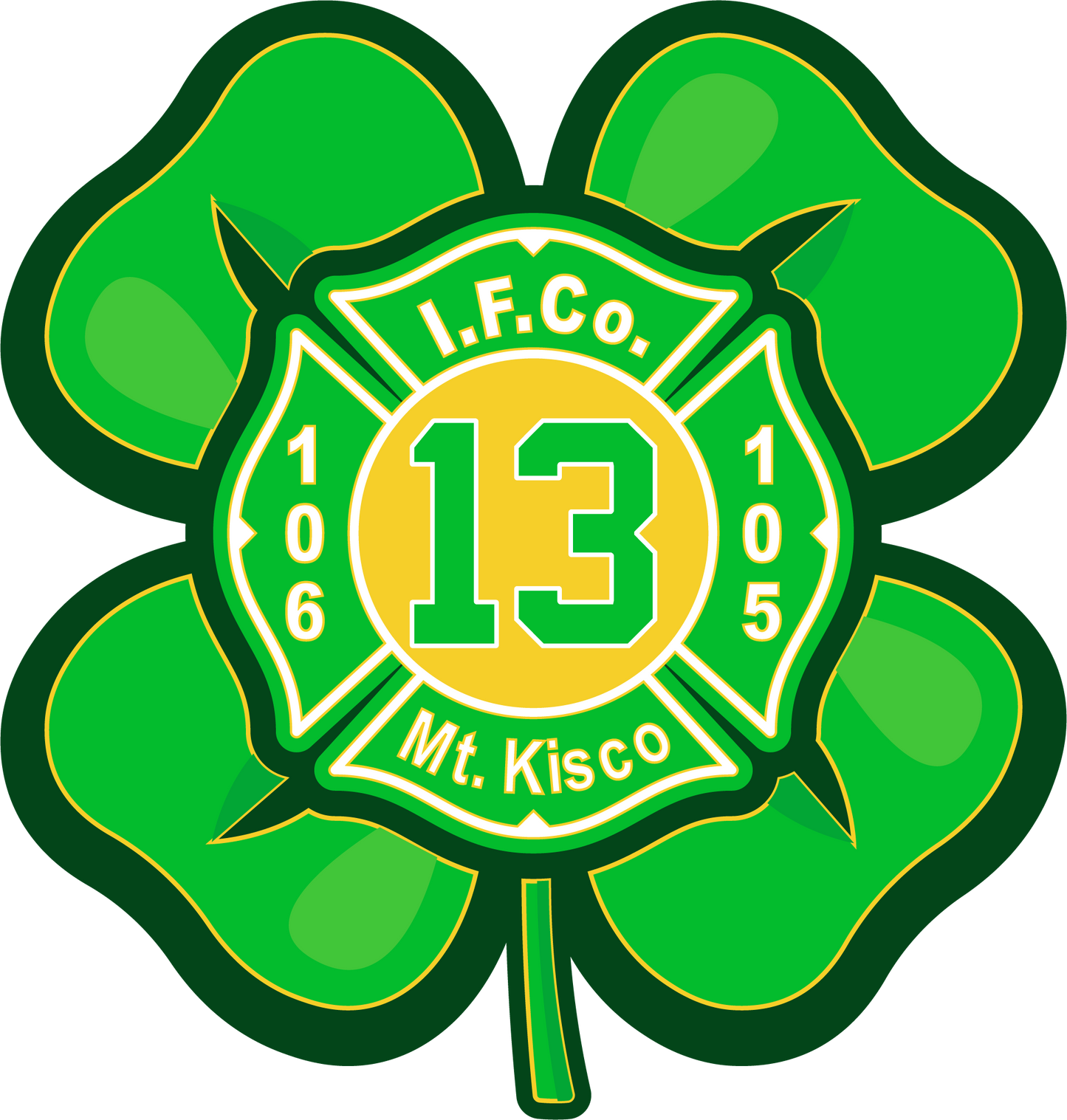 GLOW IN THE DARK - Mt Kisco Fire - Independent Fire Co. - St. Patricks's Day Collection