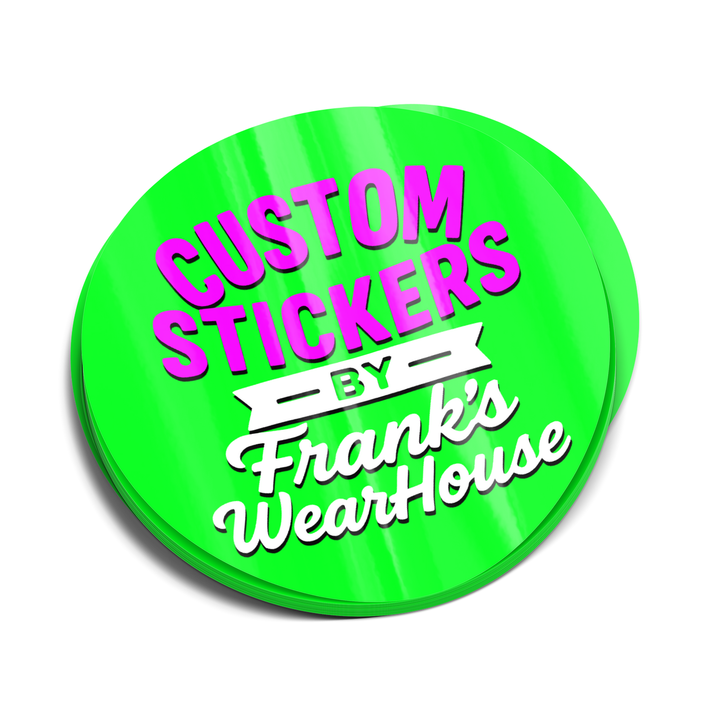 Custom Circle-Cut Stickers