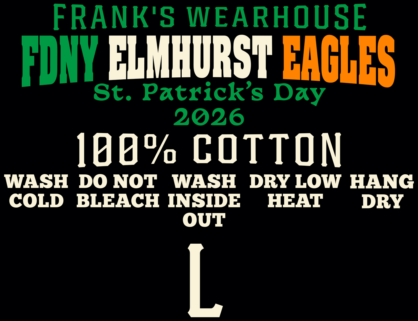 FDNY Elmhurst Eagles St. Patrick's Custom Tag
