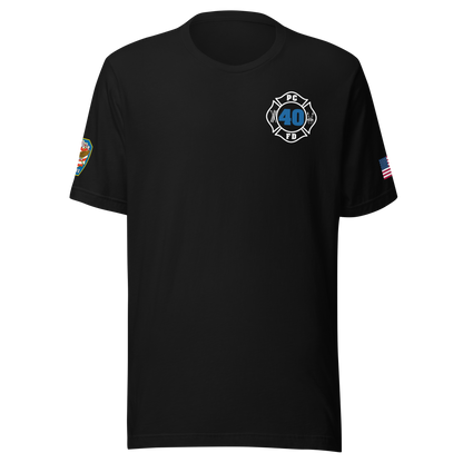 Rescue 40 — Port Chester Fire Tee (White Edition)
